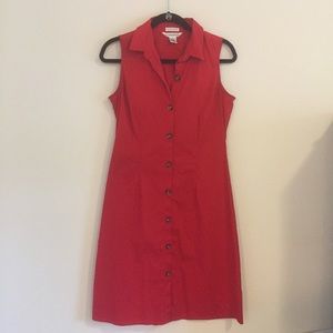 Preston & York Red Button Down Dress